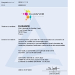 Elixance ISO 9001:2015 le 30.07.2025